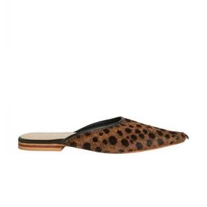 NEW SARAH STEWART women's mabrey slip on mule in cheetah